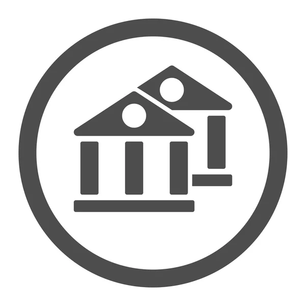 Bancos Apartamento Icono — Vector de stock