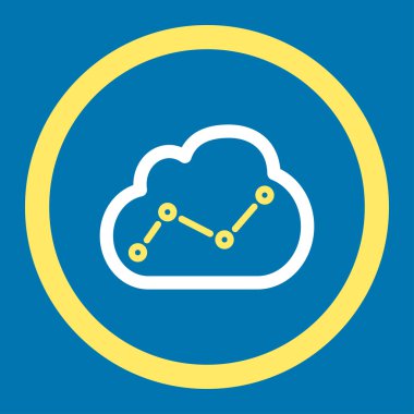 Analytics düz simgesi