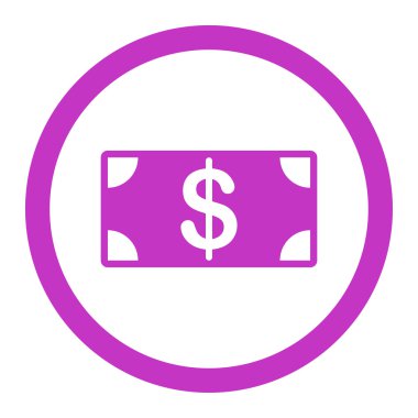 Banknote Düz Simgesi