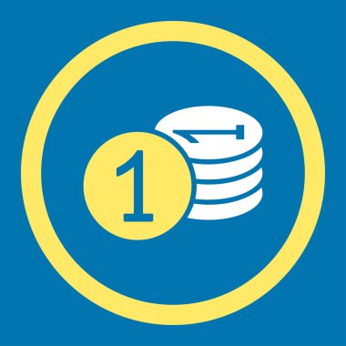 Paralar düz simgesi