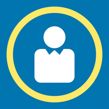 İstemci düz simgesi