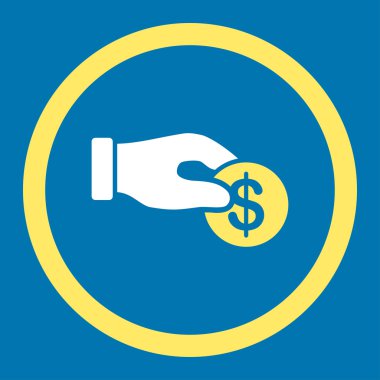 Bağış düz simgesi