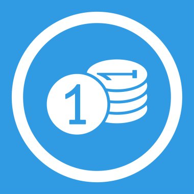 Paralar düz simgesi