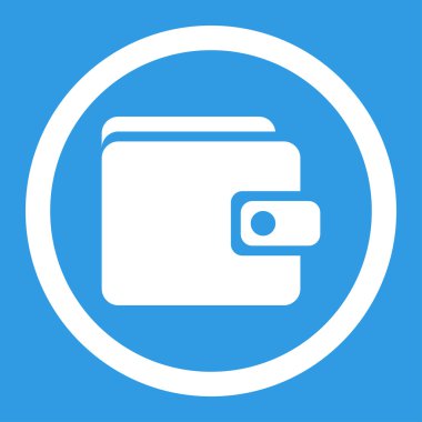 m-cüzdan düz simgesi