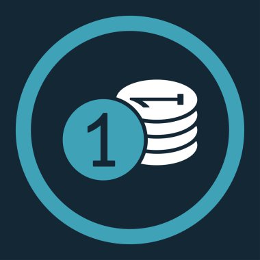 Paralar düz simgesi