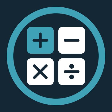 Hesap Makinesi Düz Simgesi