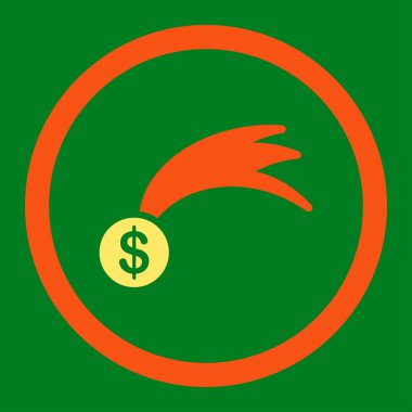 Şanslı düz simgesi