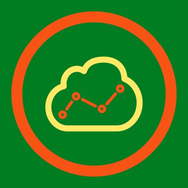 Analytics düz simgesi
