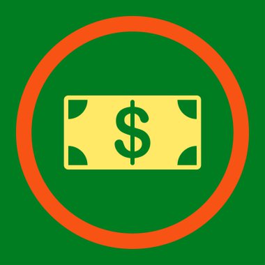 Banknote Düz Simgesi