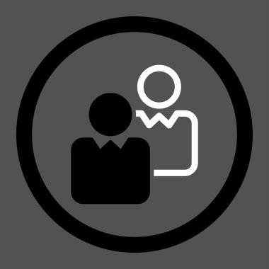 İstemciler düz simgesi