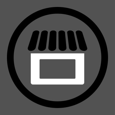 Dükkanı düz simgesi