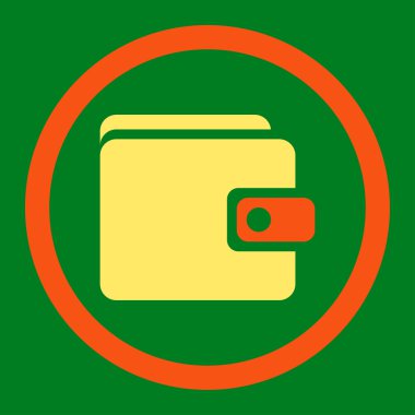 m-cüzdan düz simgesi