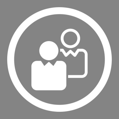 İstemciler düz simgesi