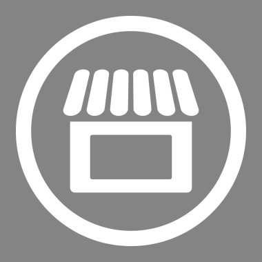 Dükkanı düz simgesi