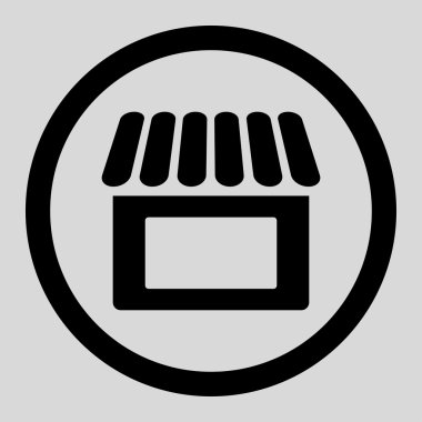 Dükkanı düz simgesi