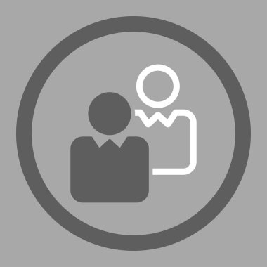 İstemciler düz simgesi