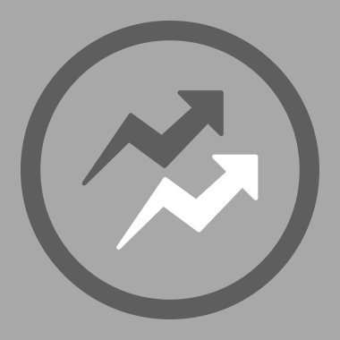 Eğilimleri düz simgesi