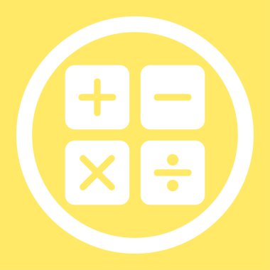 Hesap Makinesi Düz Simgesi