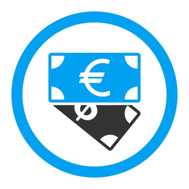 Banknot düz simgesi