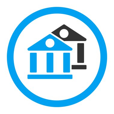Bankalar düz simgesi
