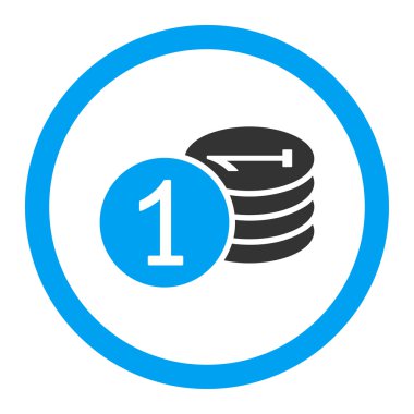 Paralar düz simgesi