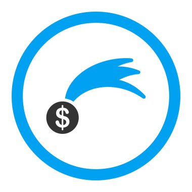 Şanslı düz simgesi