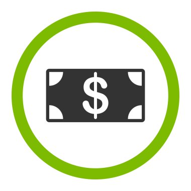 Banknote Düz Simgesi