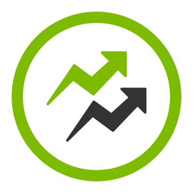 Eğilimleri düz simgesi