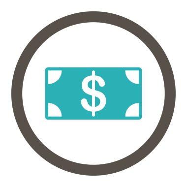 Banknote Düz Simgesi