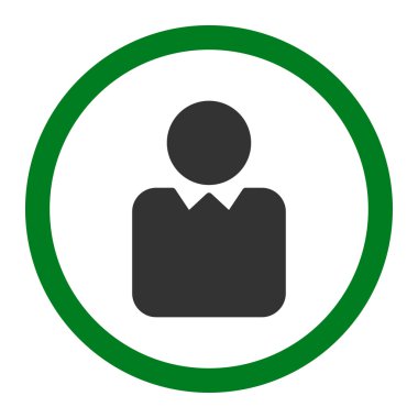 İstemci düz simgesi