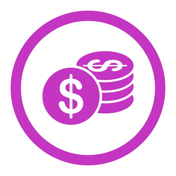 Dollar Coins icon — Stock Vector