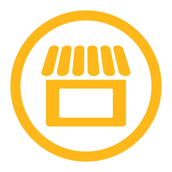 Boutique icône plate — Image vectorielle