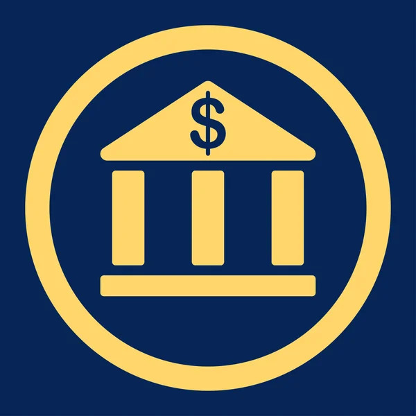 Banco Flat Icon —  Vetores de Stock