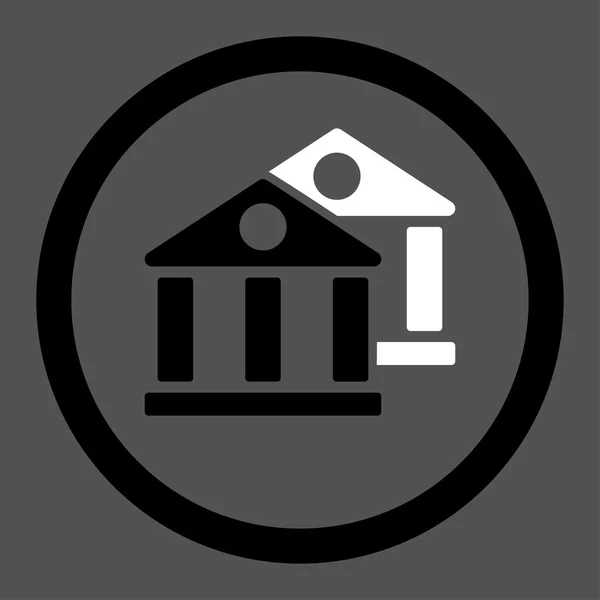 Banken platte pictogram — Stockvector