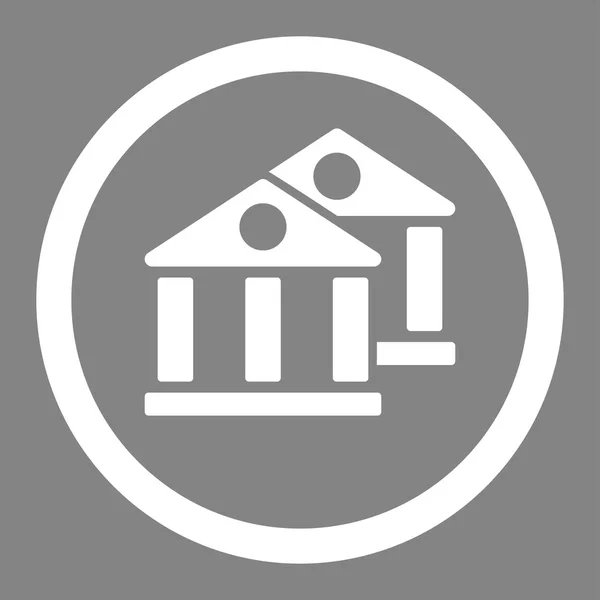 Banken platte pictogram — Stockvector