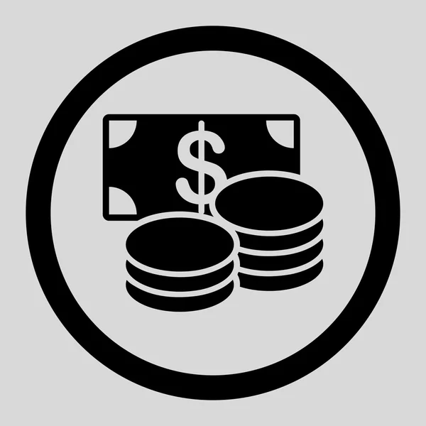 Készpénz lapos ikon — Stock Vector