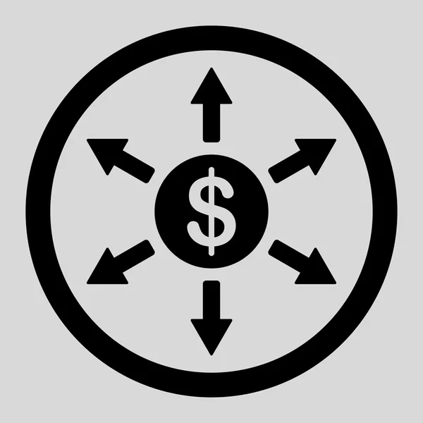 Cashout Flat ikonen — Stock vektor