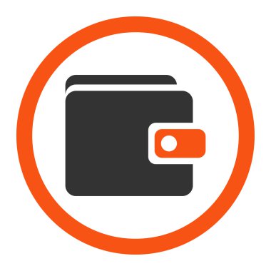 m-cüzdan düz simgesi