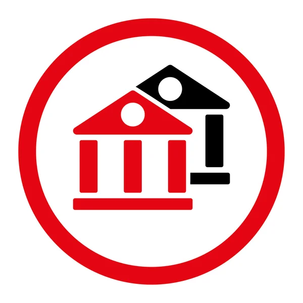 Плоская икона банков — стоковый вектор