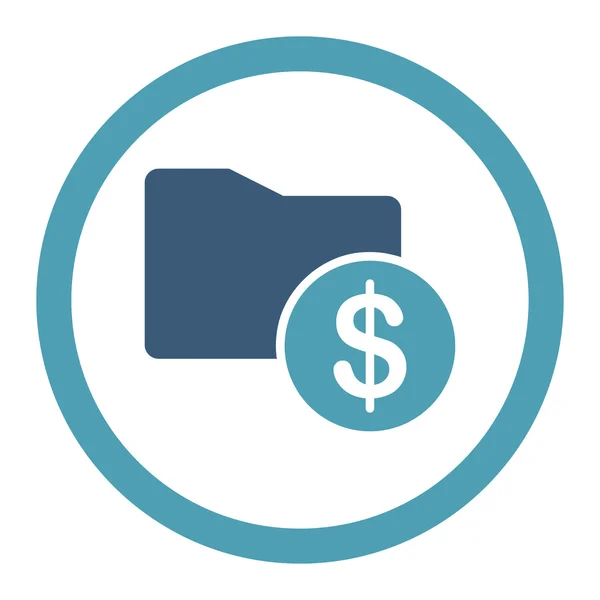 Icono de carpeta de dinero — Vector de stock