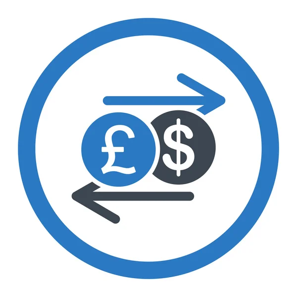 Geld uitwisseling pictogram — Stockvector