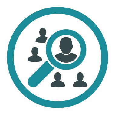 Düz yumuşak mavi renkler yuvarlak vektör simgesi pazarlama