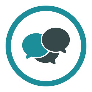 Webinar düz yumuşak mavi renk vektör simge yuvarlak