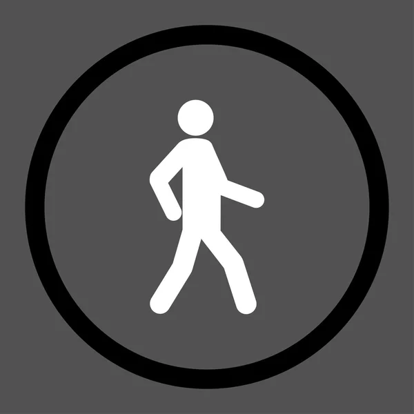 Wandelen platte pictogram — Stockvector