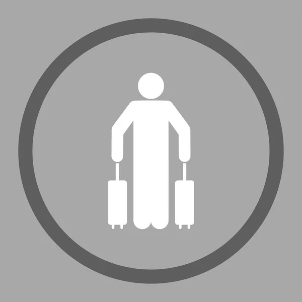 Значок пассажирского багажа — стоковый вектор