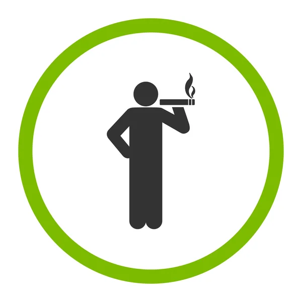 Rökning Flat ikonen — Stock vektor