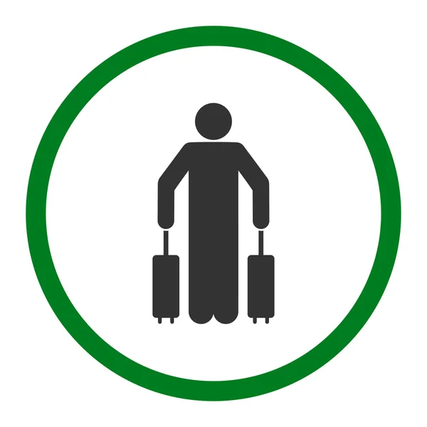 Osobní zavazadla ikona — Stockový vektor