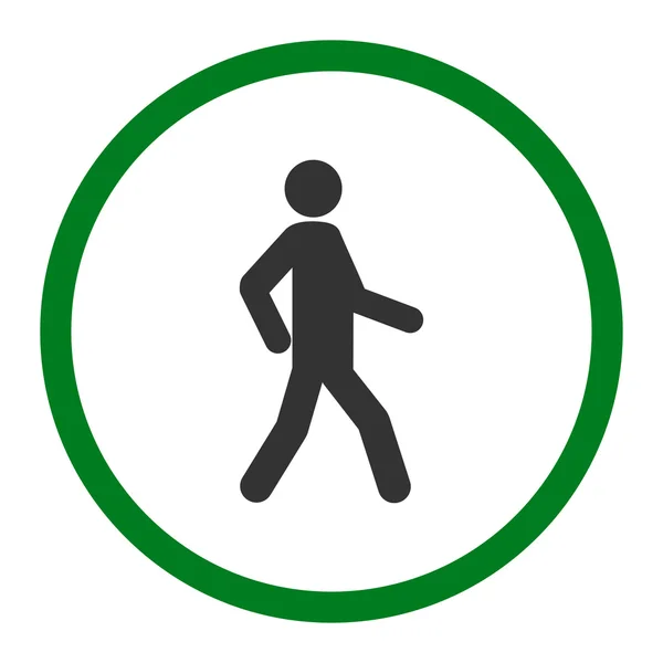 Wandelen platte pictogram — Stockvector