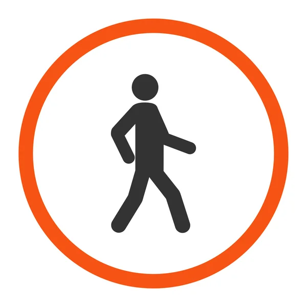 Walking Flat Icon — Stock Vector