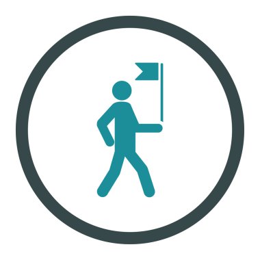 Kılavuzu düz simgesi